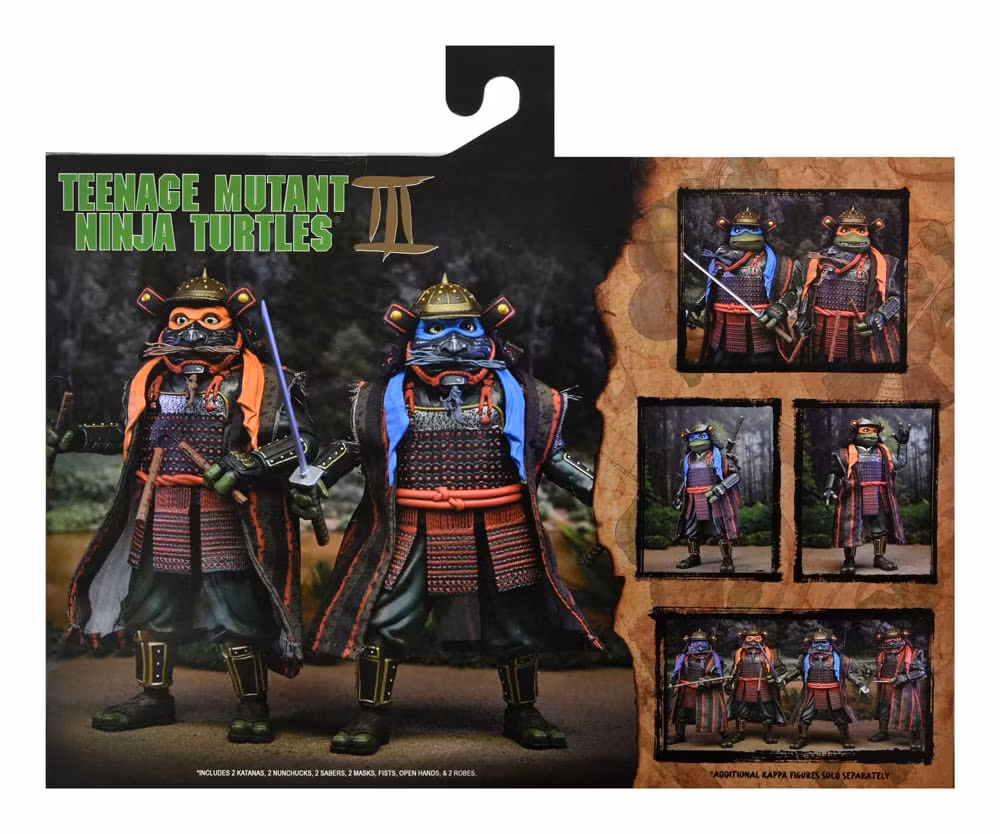 Teenage Mutant Ninja Turtles III Action Figure 2-Pack Leonardo & Michelangelo 18 cm (Totalpris 1.295,-)
