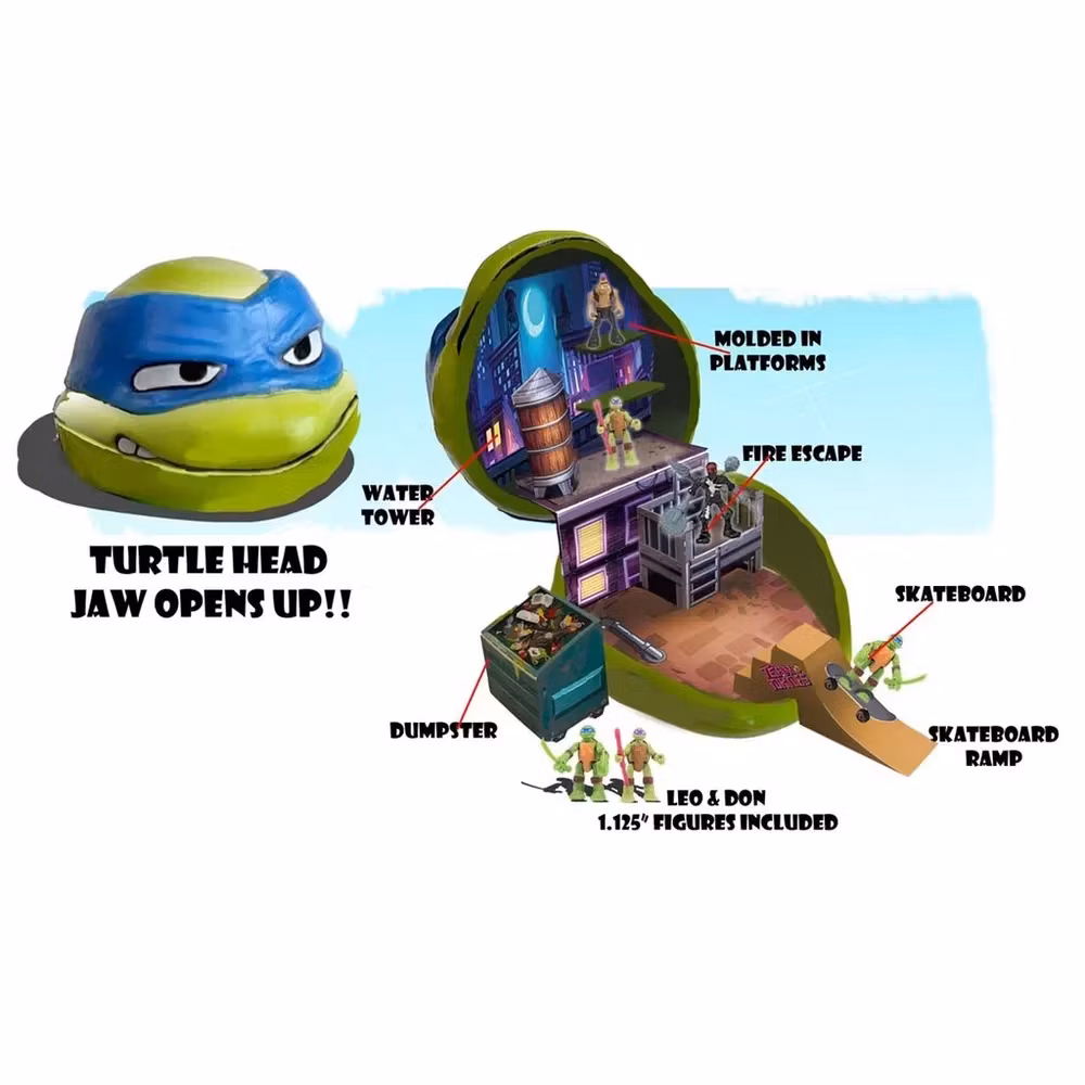 Tales of the Teenage Mutant Ninja Turtles : Turtle Head playset Leonardo