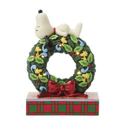 Happy holiday dreams ( Snoopy sleeping on LED wreath) (Totalpris 998,-)