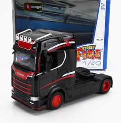 Scania S730 sort 1:43 Street Fire Haulers Custom Cabs