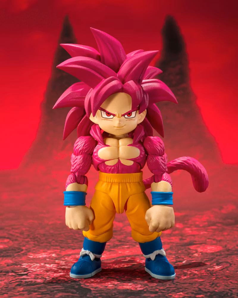 Dragon Ball Daima S.H.Figuarts Action Figure Super Saiyan Level 4 Son Goku (mini) 8 cm (totalpris 849,-)