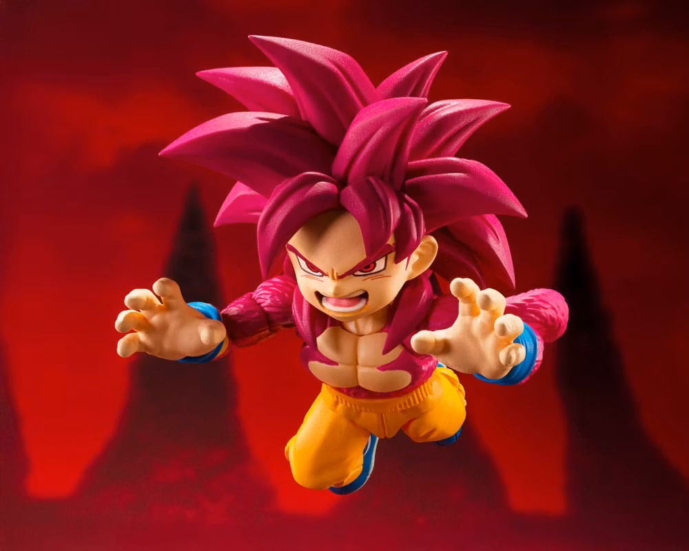 Dragon Ball Daima S.H.Figuarts Action Figure Super Saiyan Level 4 Son Goku (mini) 8 cm (totalpris 849,-)