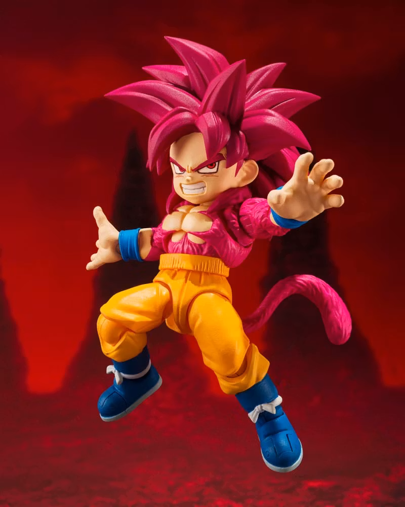 Dragon Ball Daima S.H.Figuarts Action Figure Super Saiyan Level 4 Son Goku (mini) 8 cm (totalpris 849,-)