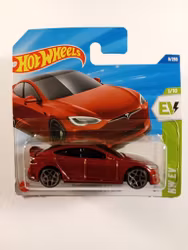 Tesla Model S Plaid rød #009