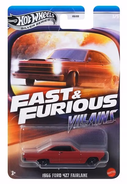 Fast & Furious Villains #3/5 Ford 427 Fairlane Rød