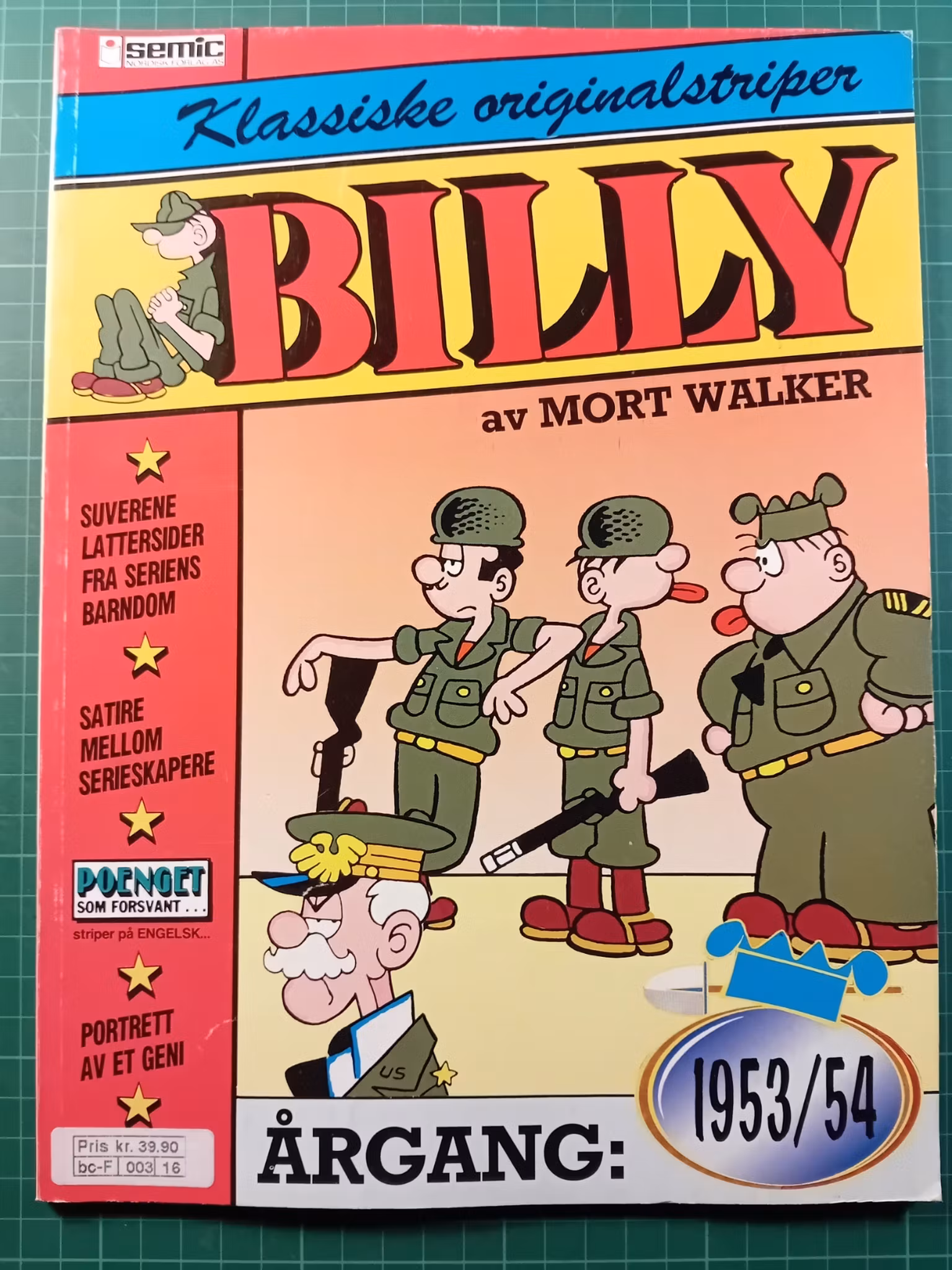 Billy : Klassiske originalstriper 1953/54