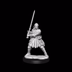 D&D frameworks Human fighter female