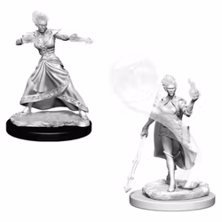 D&D Nolzur's marvelous miniatures Fire Genasi female wizard 2 pack