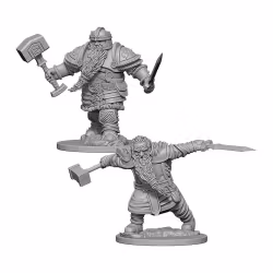 D&D Nolzur's marvelous miniatures Dwarf fighter 2 pack