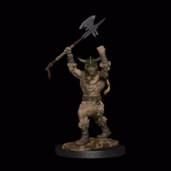 D&D Nolzur's marvelous miniatures Human barbarian male 2 pack