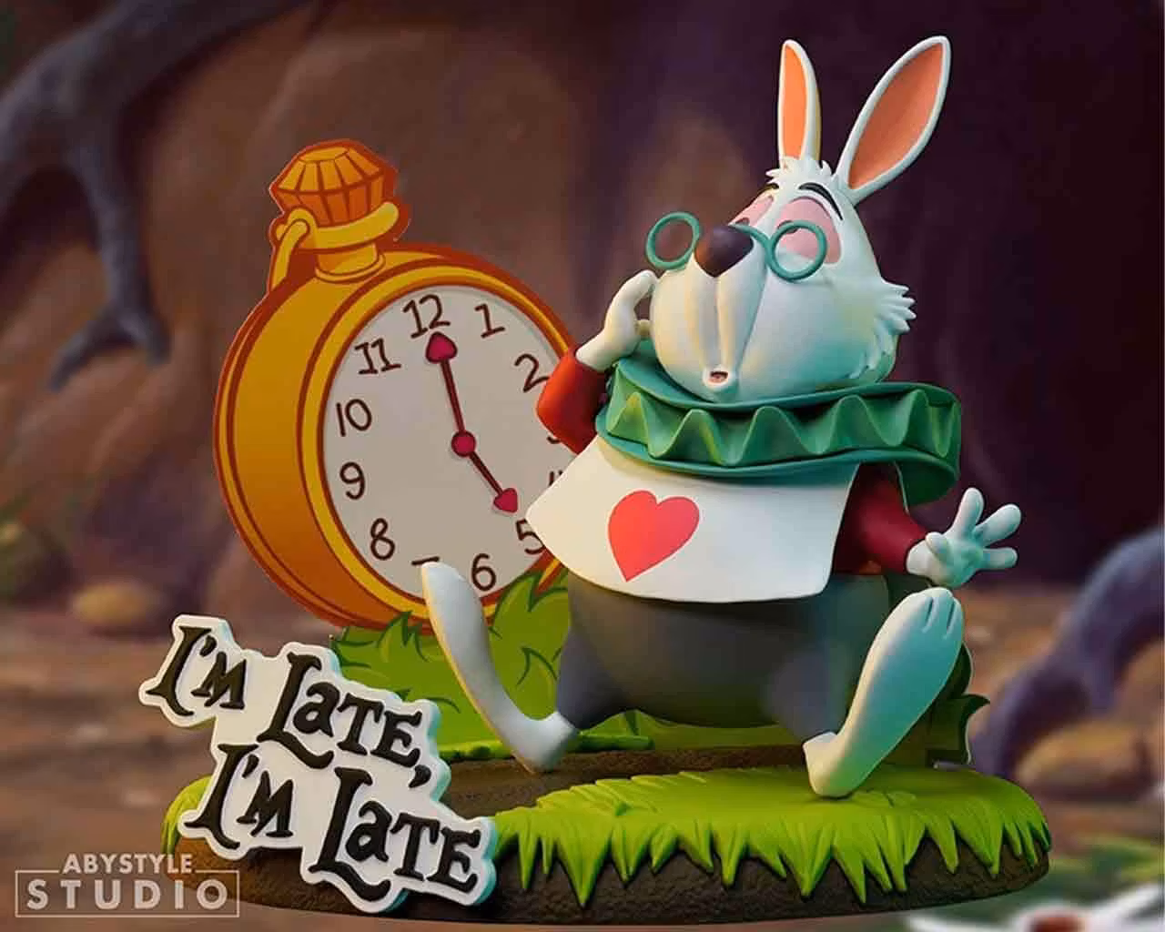 Disney's alice in wonderland: White rabbit 1:10 pvc statue