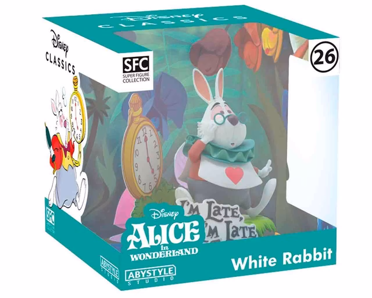 Disney's alice in wonderland: White rabbit 1:10 pvc statue