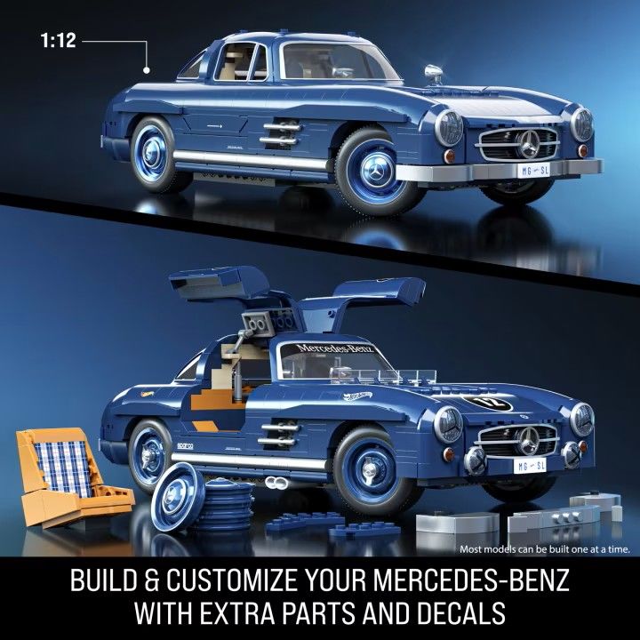 Mattel Brick Shop Hot Wheels Premium Mercedes-Benz 300 SL (Totalpris 1.995,-)