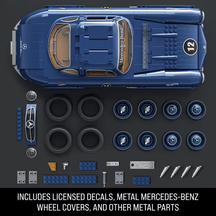 Mattel Brick Shop Hot Wheels Premium Mercedes-Benz 300 SL (Totalpris 1.995,-)