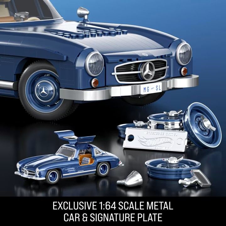 Mattel Brick Shop Hot Wheels Premium Mercedes-Benz 300 SL (Totalpris 1.995,-)