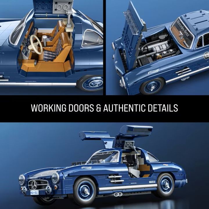 Mattel Brick Shop Hot Wheels Premium Mercedes-Benz 300 SL (Totalpris 1.995,-)