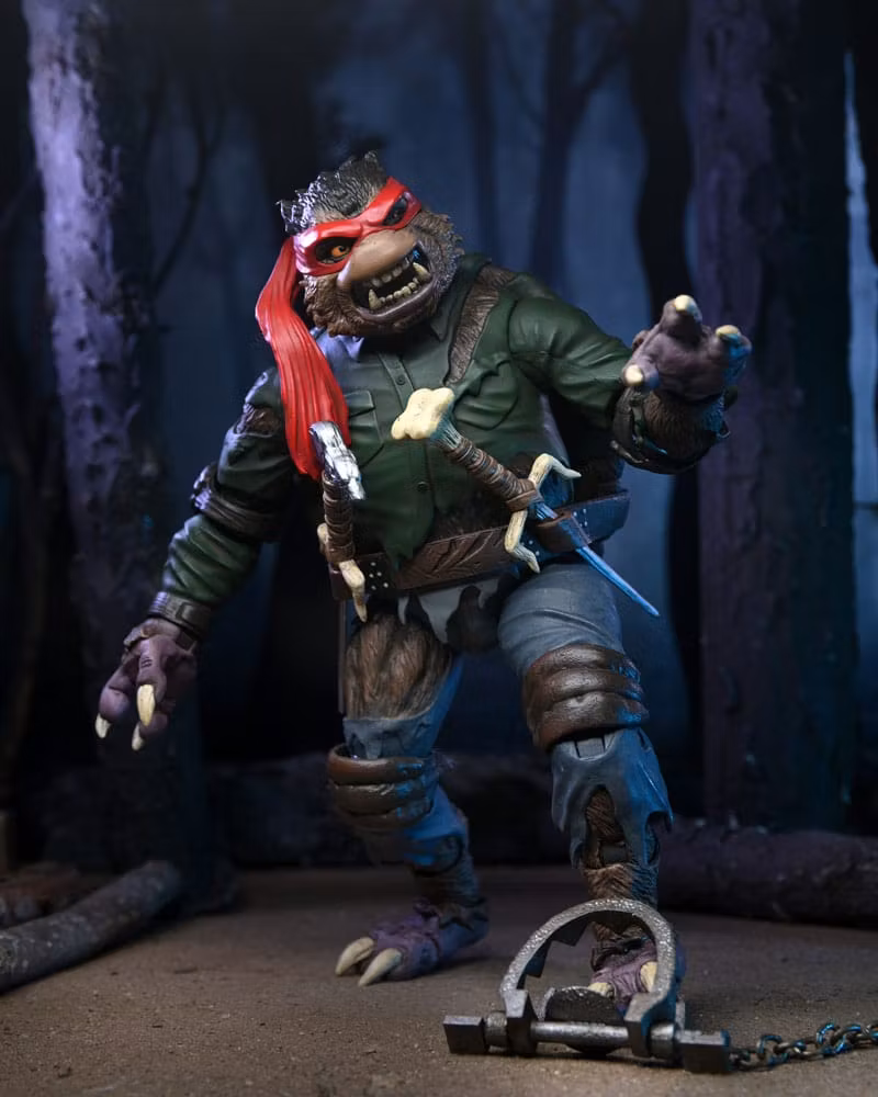 Universal Monsters x Teenage Mutant Ninja Turtles Action Figure Ultimate Raphael as The Wolfman 18 cm