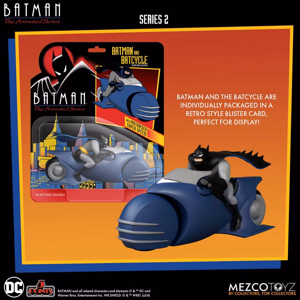 Batman: The Animated Series Batman & Batcycle 10 cm (Totalpris 479,-)