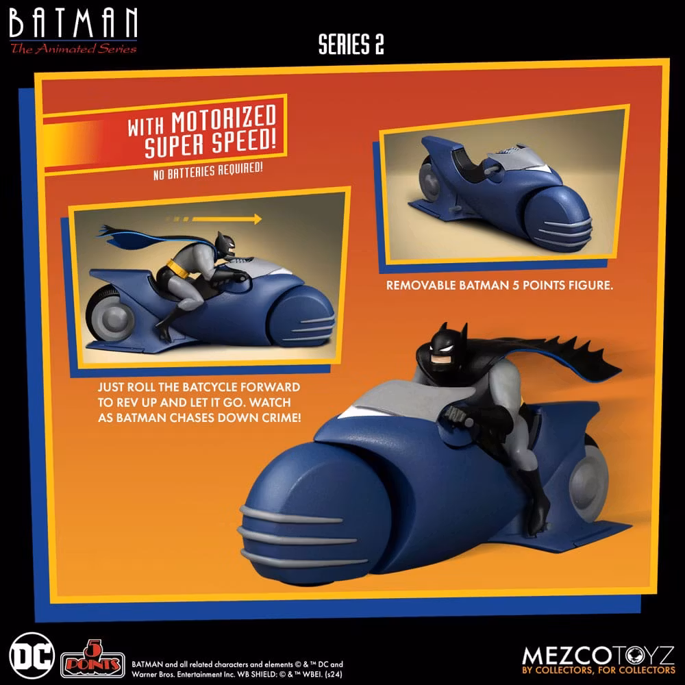 Batman: The Animated Series Batman & Batcycle 10 cm (Totalpris 479,-)