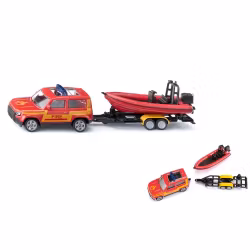 Land Rover Defender med båttilhenger