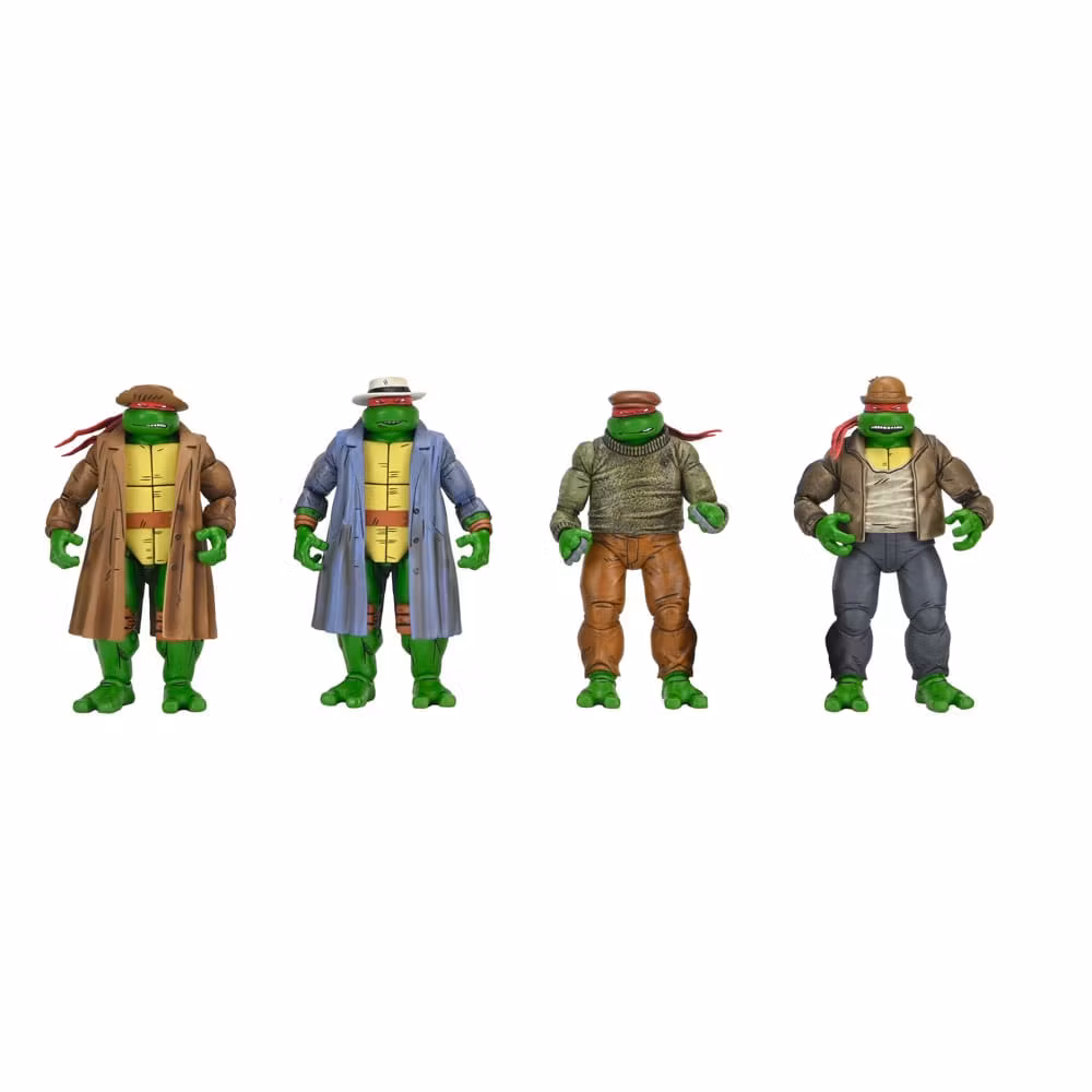 Teenage Mutant Ninja Turtles Action Figure 4 Pack Gangster Turtles 18 cm (Totalpris 2195,-)