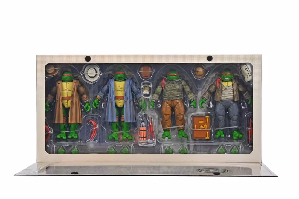 Teenage Mutant Ninja Turtles Action Figure 4 Pack Gangster Turtles 18 cm (Totalpris 2195,-)