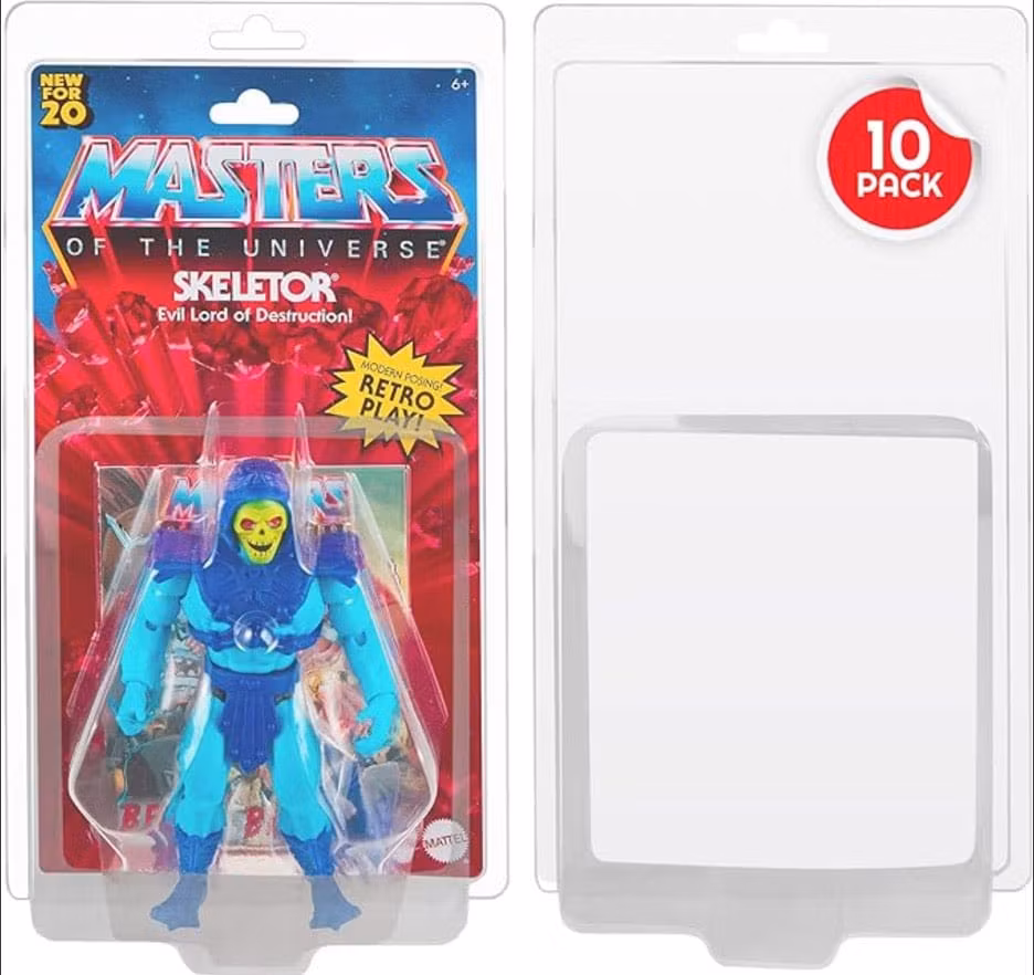 Motu Origins Clamshell PET Protectors 10-Pack (Totalpris 298,-)