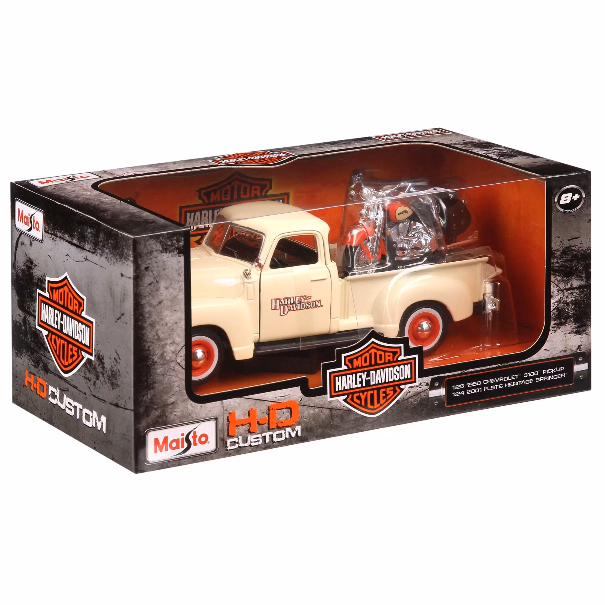 Harley-Davidson 1:24 Chevy 3100 + 1:25 FLSTS Heritage Springer