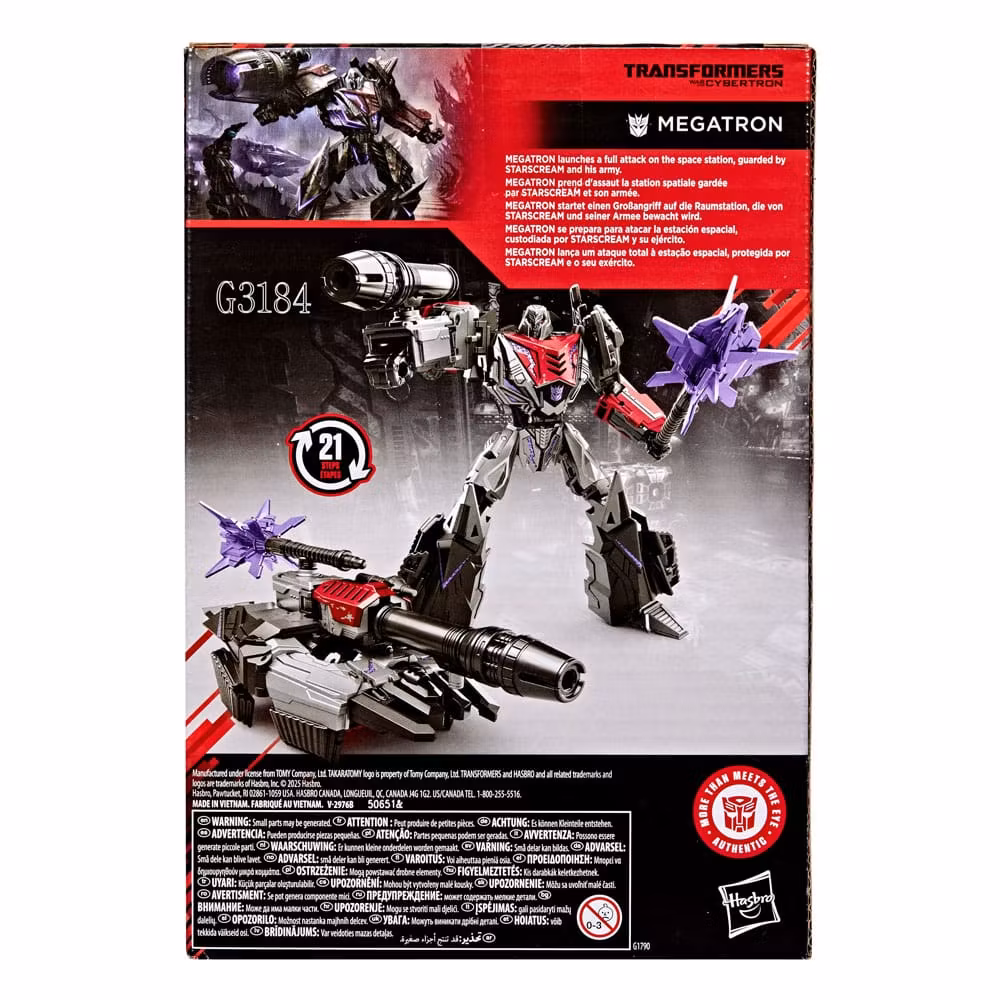Transformers: War for Cybertron Studio Series Voyager Class Action Figure Megatron 16 cm