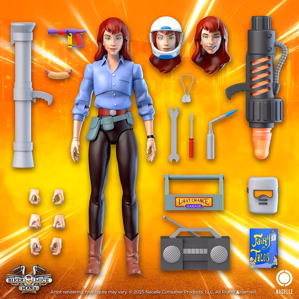 Biker Mice From Mars Action Figure Charley 23 cm (Totalpris 699,-)