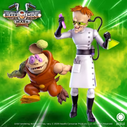 Biker Mice From Mars Action Figure Karbunkle & Fred The Mutant 23 cm (Totalpris 699,-)
