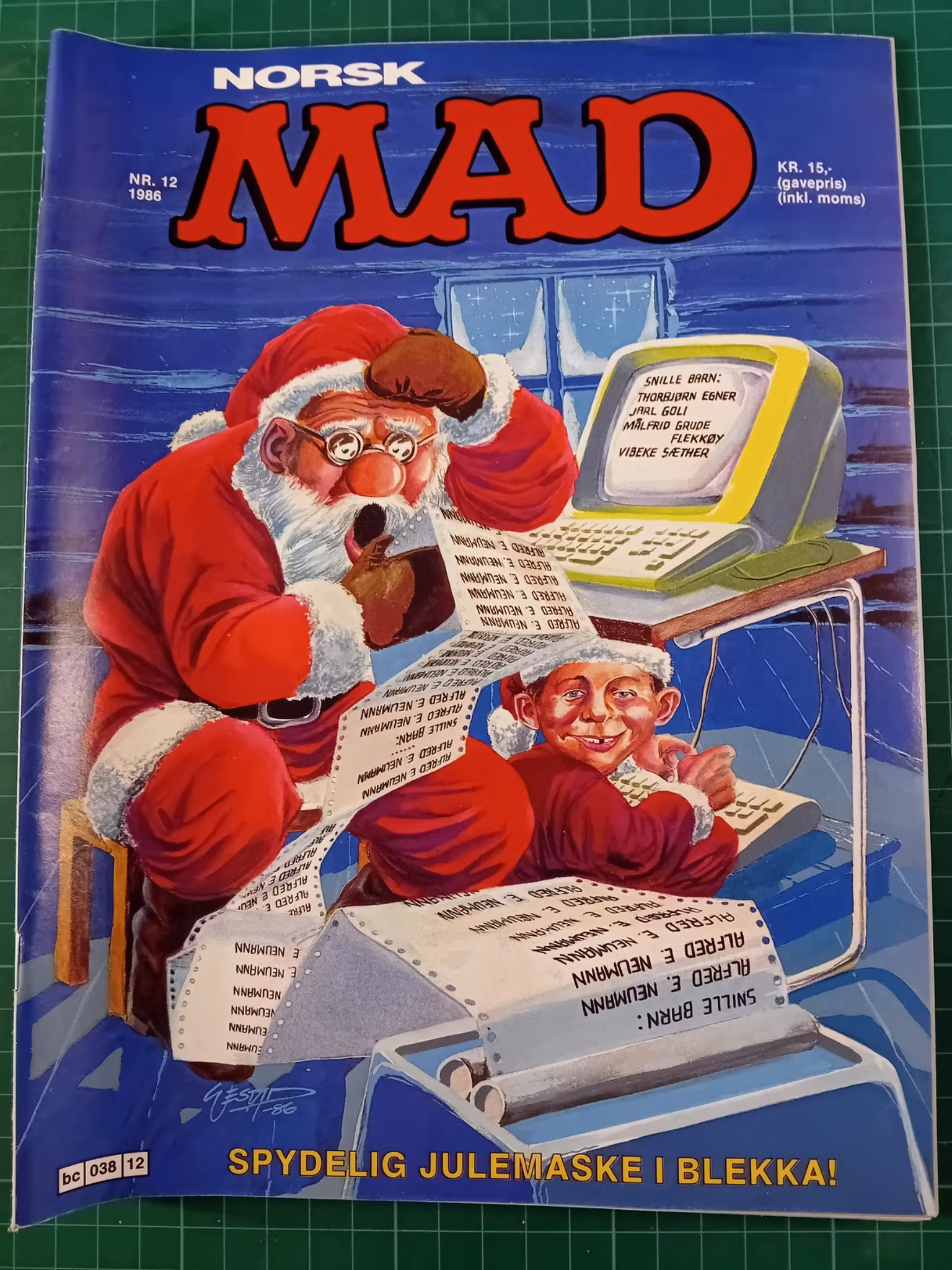 Mad 1986 - 12 m/julemaske