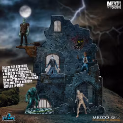 Mezco's Monsters 5 Points Action Figures Tower of Fear Deluxe Set 45cm