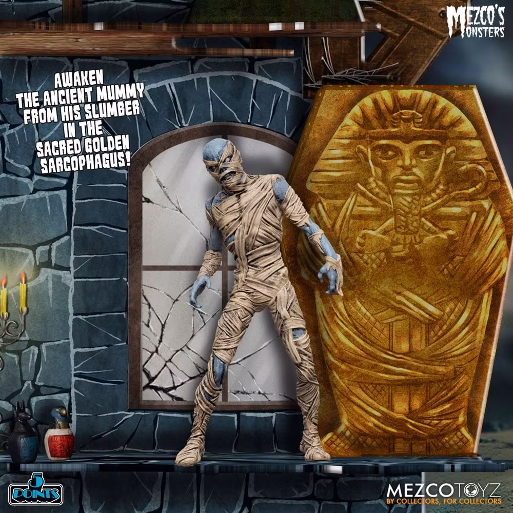 Mezco's Monsters 5 Points Action Figures Tower of Fear Deluxe Set 45cm