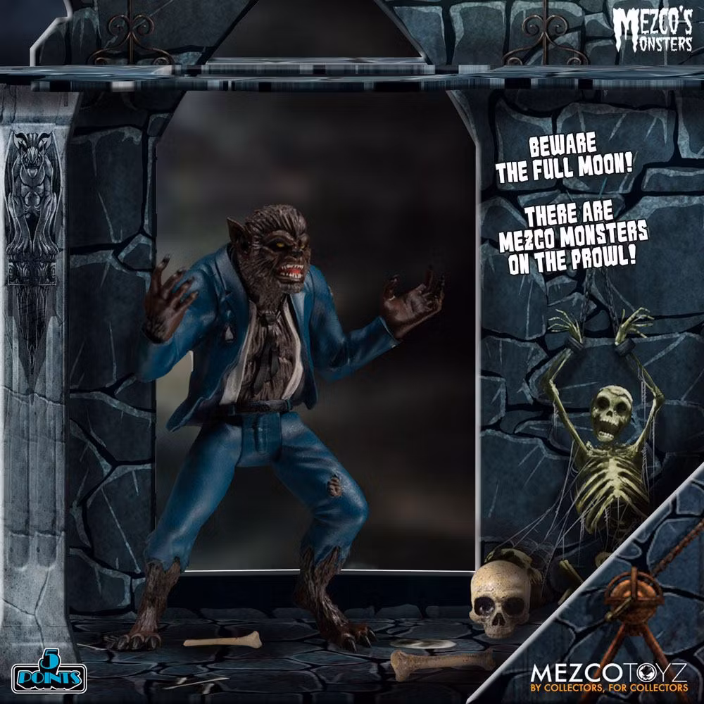 Mezco's Monsters 5 Points Action Figures Tower of Fear Deluxe Set 45cm