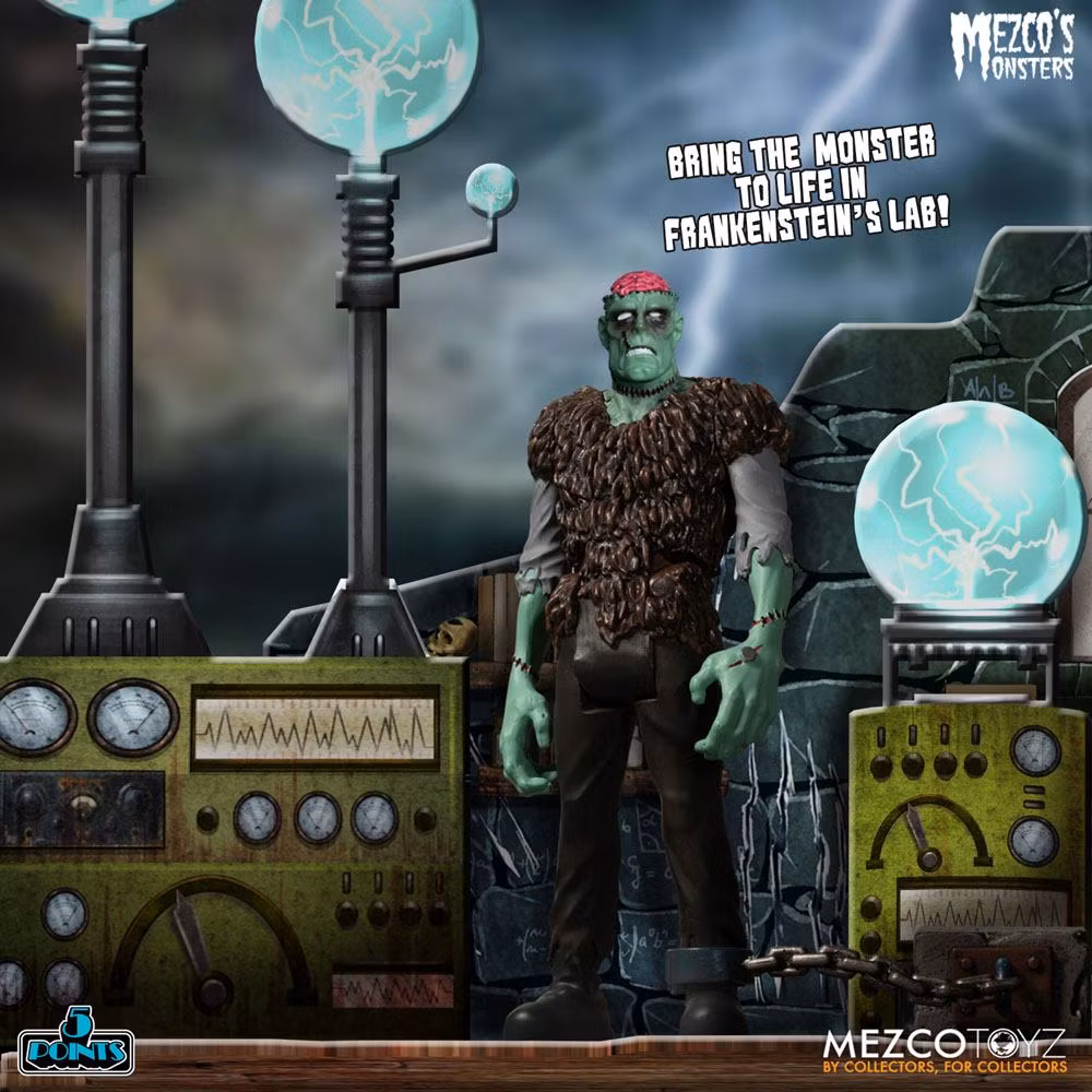 Mezco's Monsters 5 Points Action Figures Tower of Fear Deluxe Set 45cm