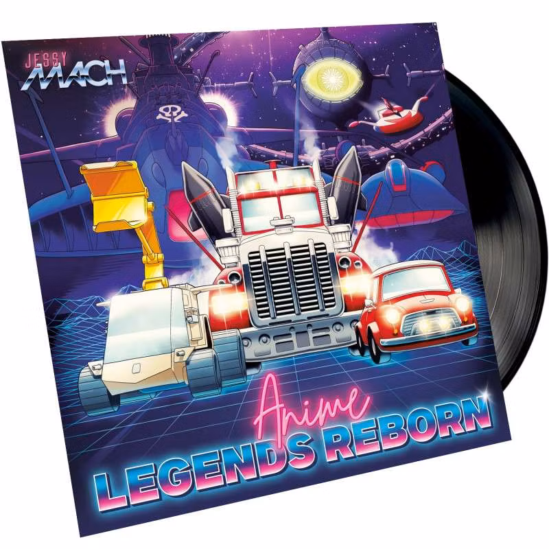 Jessy Mach: Anime legends reborn 33rpm Vinylplate (Limited 500 eks.)