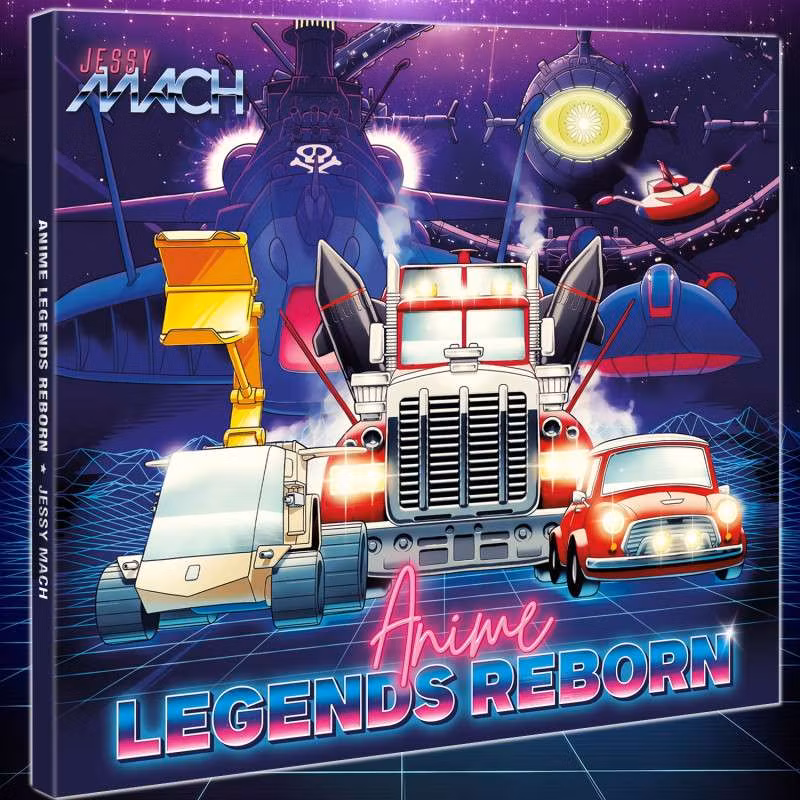 Jessy Mach: Anime legends reborn 33rpm Vinylplate (Limited 500 eks.)