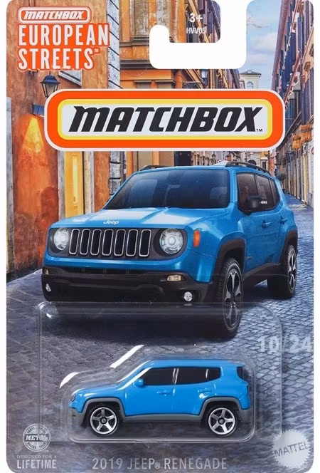 European Streets : Jeep Renegade 2019 Blå