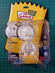 The Simpsons Mania series nøkkelring: Bart Skjellett hvit