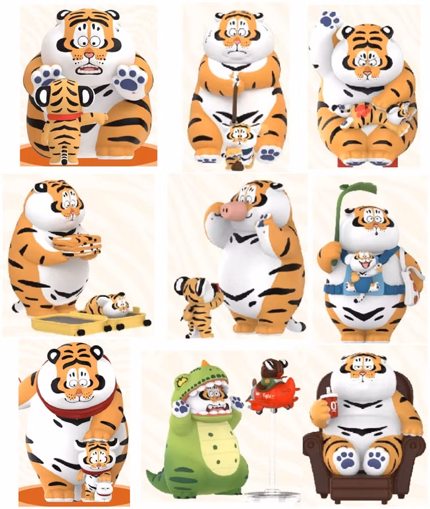 I Am Not Fat Tiger Roaring Love Series Mini Figures 9 cm Blind Box