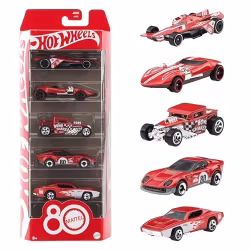 .Hot Wheels Mattel 80th Anniversary 5 Pack