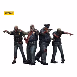 Zombie Dark Source Action Figures 4-Pack Police (Male) 8 cm (Totalpris 249,-)