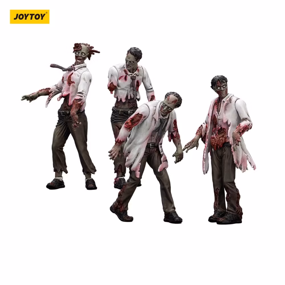 Zombie Dark Source Action Figures 4-Pack Scientists (Male) 8 cm (Totalpris 279,-)