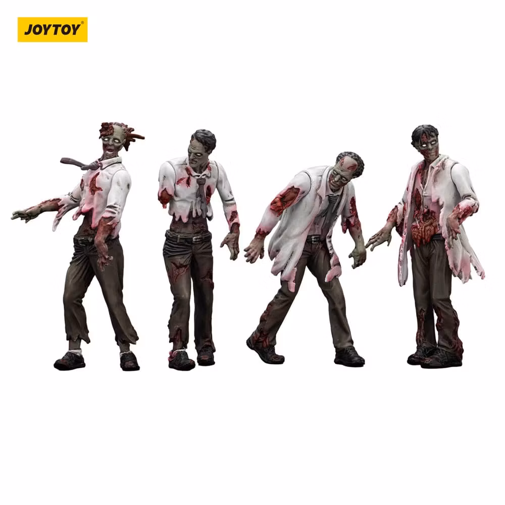 Zombie Dark Source Action Figures 4-Pack Scientists (Male) 8 cm (Totalpris 279,-)