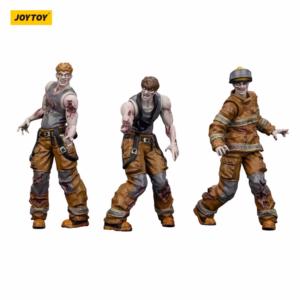 Zombie Dark Source Action Figures 3-Pack Firefighters 8 cm (Totalpris 219,-)