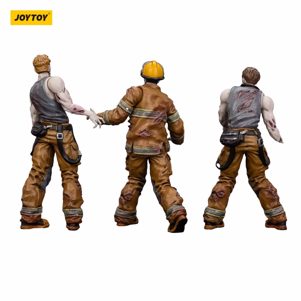 Zombie Dark Source Action Figures 3-Pack Firefighters 8 cm (Totalpris 219,-)