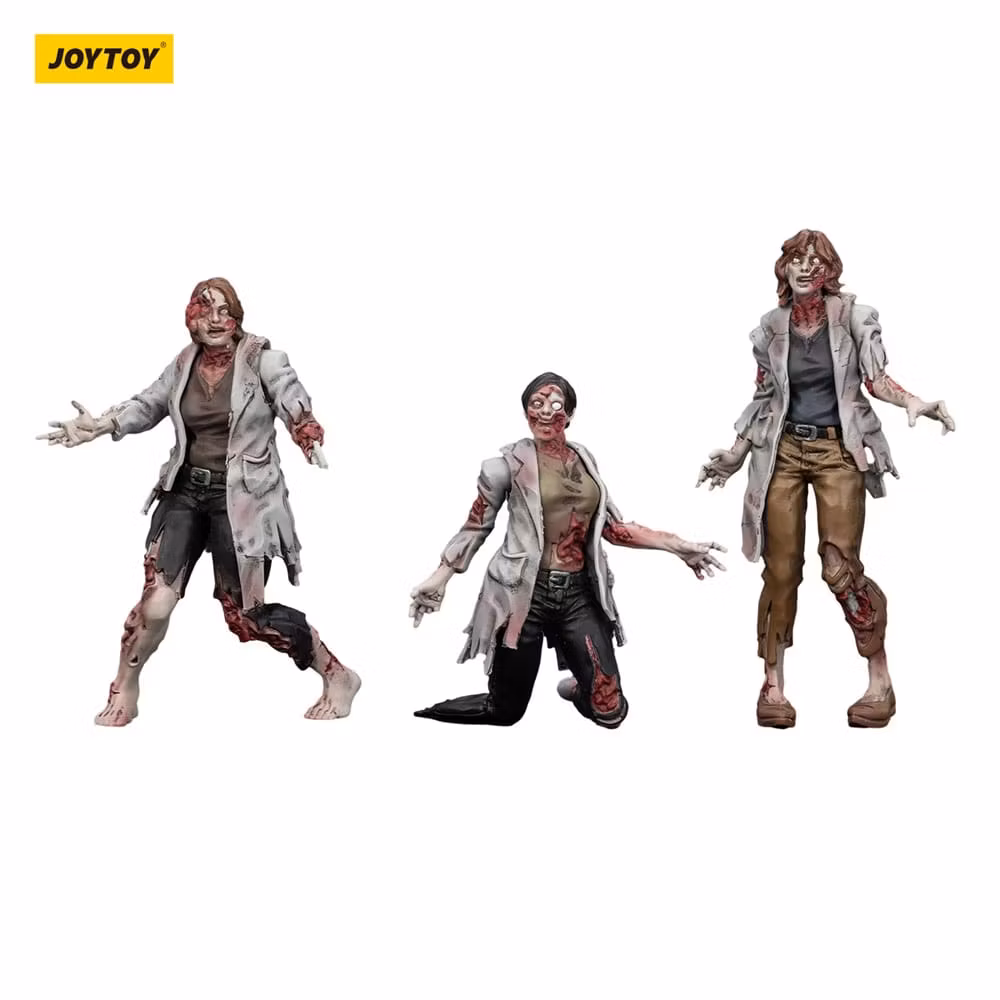 Zombie Dark Source Action Figures 3-Pack Scientists (Female) 8 cm (Totalpris 219,-)
