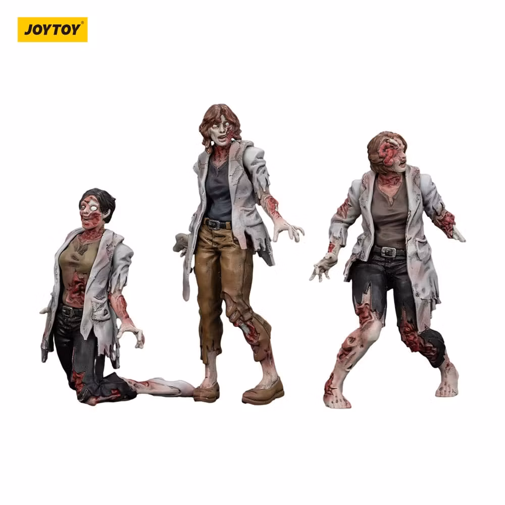Zombie Dark Source Action Figures 3-Pack Scientists (Female) 8 cm (Totalpris 219,-)