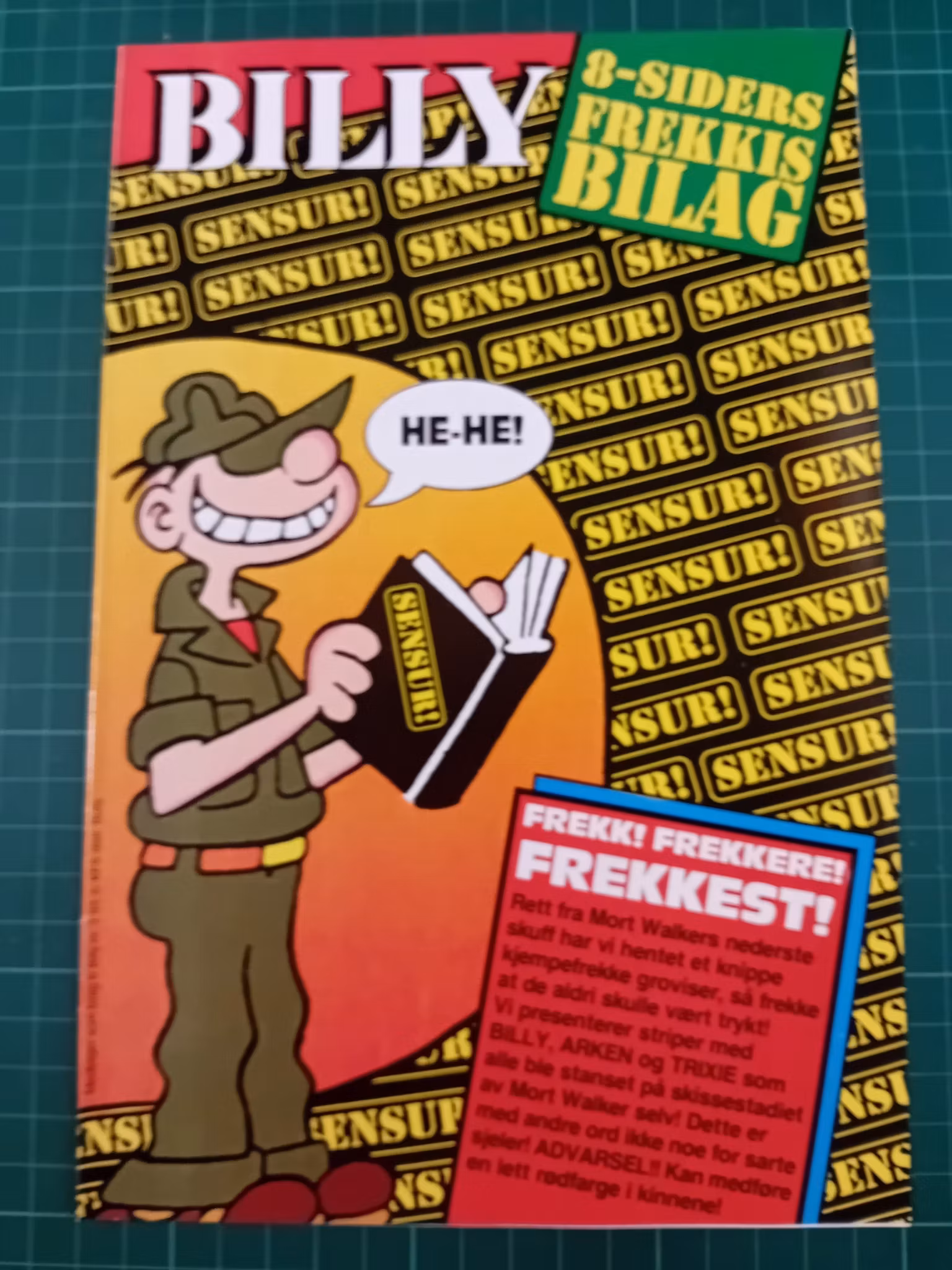 Billy bilag : Sensur bilag 8 sider